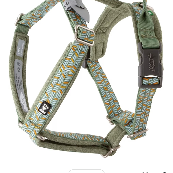 Green Patterned Dog Harness - Picture 1 of 3